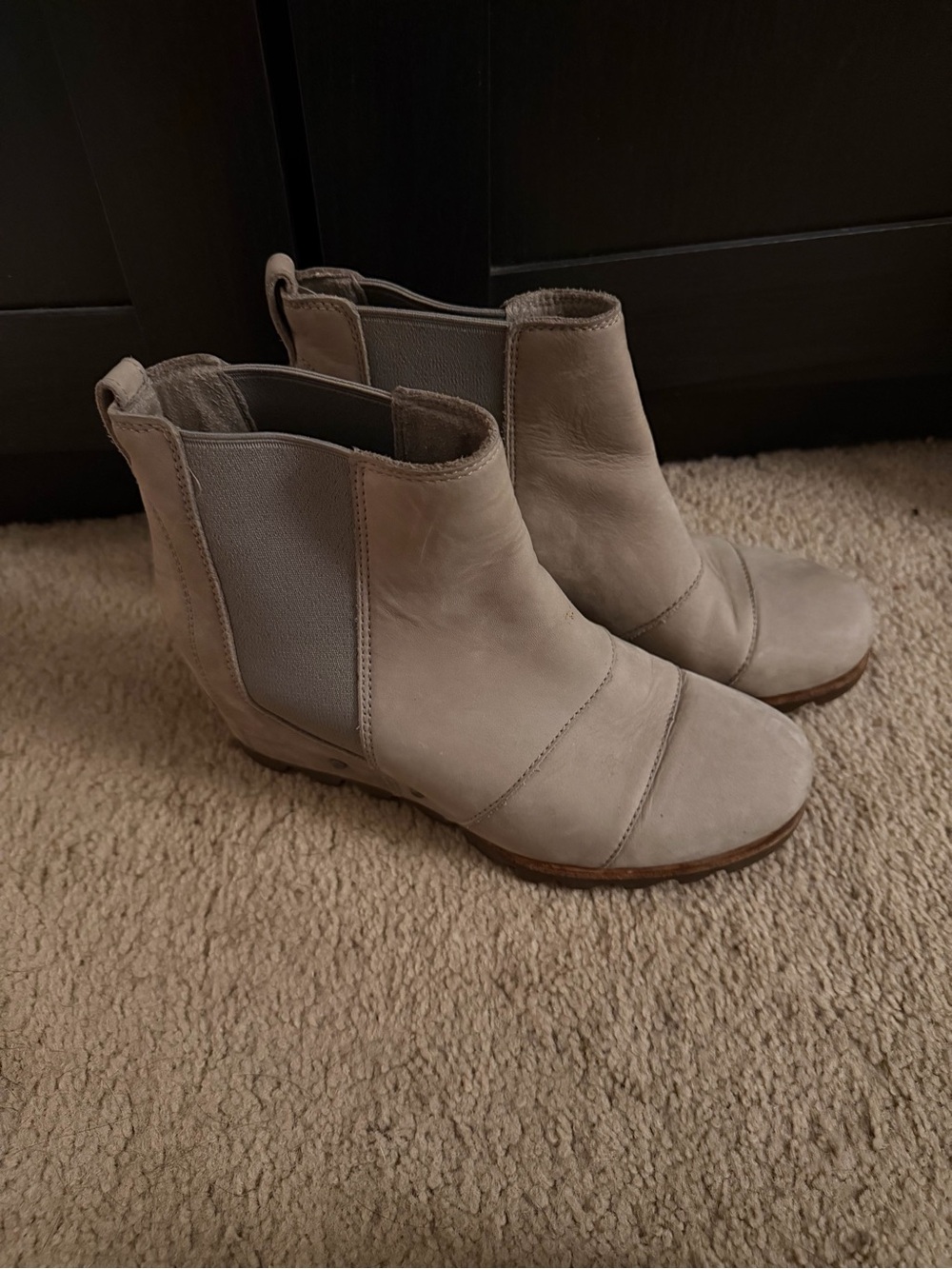 Sorel Women's Taupe Chelsea wedge Booties